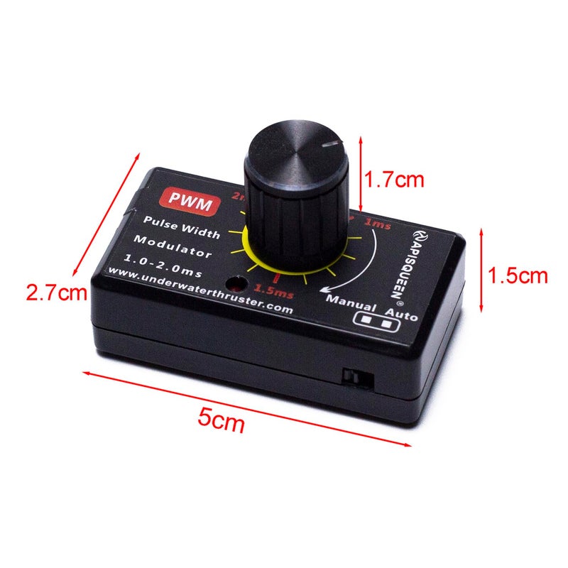 مقبض التحكم في السرعة Apisqueen PWM 1-2Ms لتعديل عرض النبضة للمحركات النفاثة تحت الماء/المحركات عديمة الفرش - Image 4